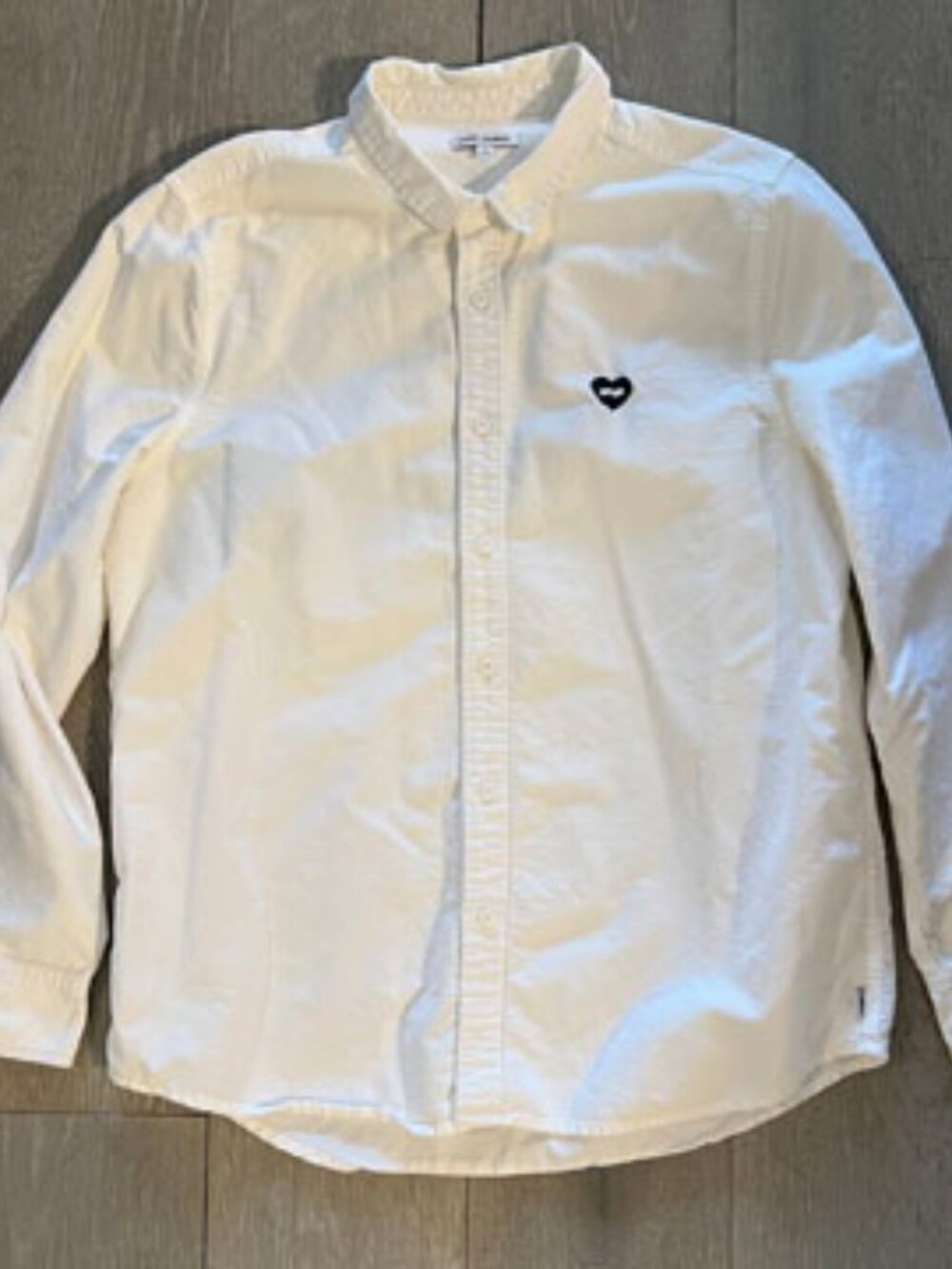 RARE Banks Journal White Long-Sleeve Oxford Shirt, White, Size M
